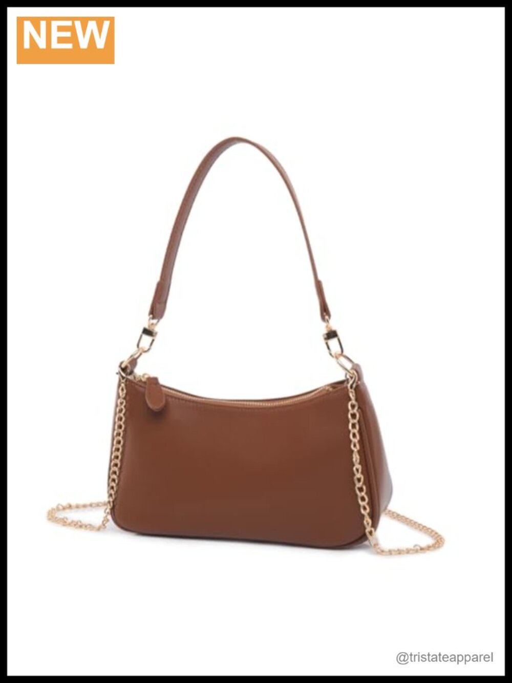 Women's Crossbody Shoulder Bag with Removable Straps Zipper Clutch Tote Purse